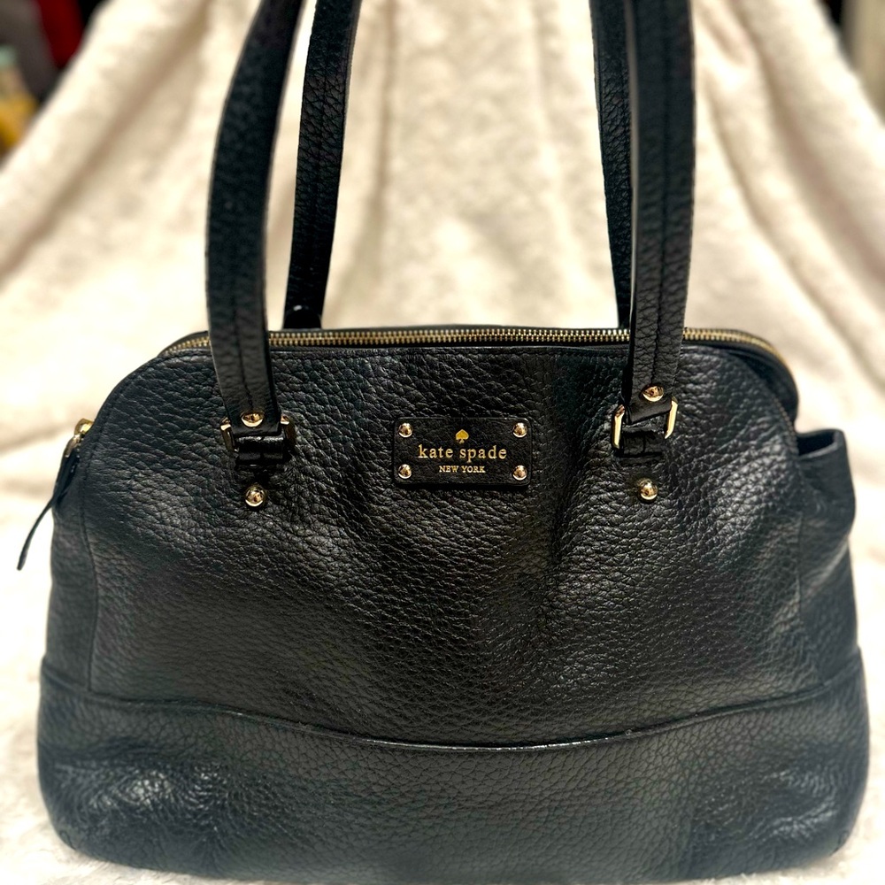 Kate Spade Black Leather Tote Purse